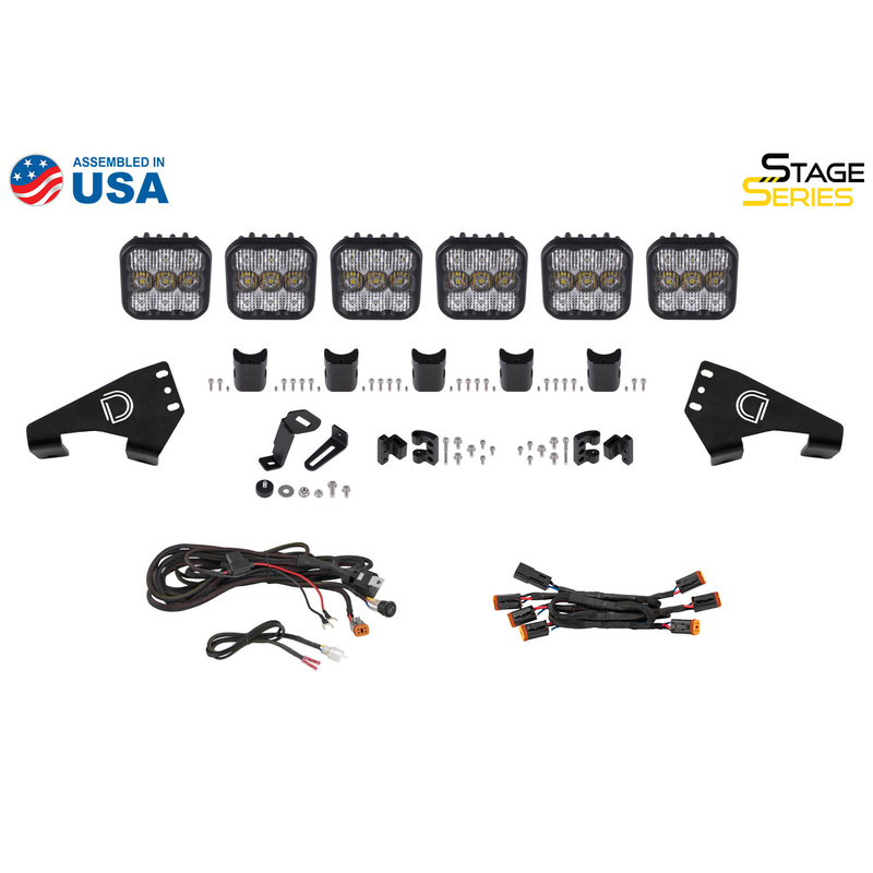  Diode Dynamics - Polaris RZR SS5 Sport CrossLink Roof White Combo Lightbar Kit
